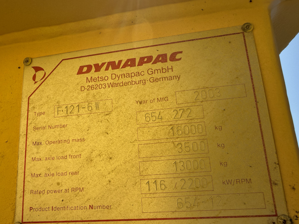 Usato 2003 Dynapac F 121 6W