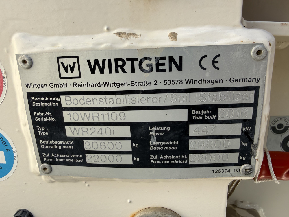 Usato 2016 Wirtgen WR 240i
