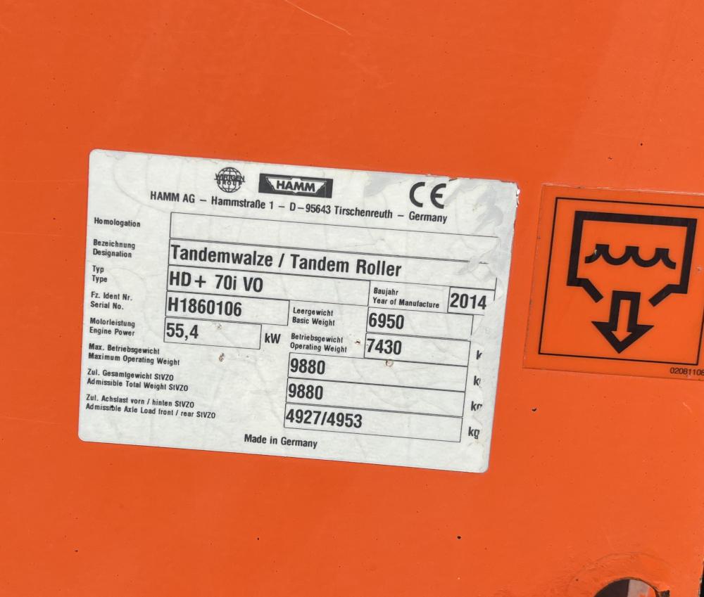 Usato 2014 Hamm HD+ 70i VO -106-