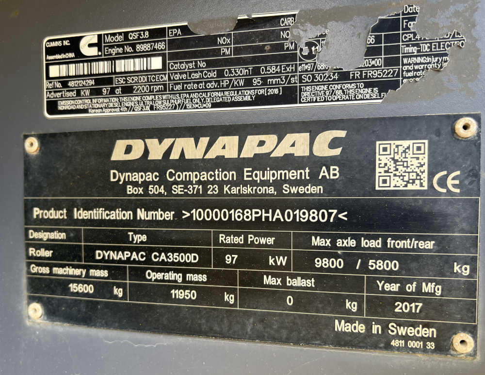 Usato 2017 Dynapac CA 3500D