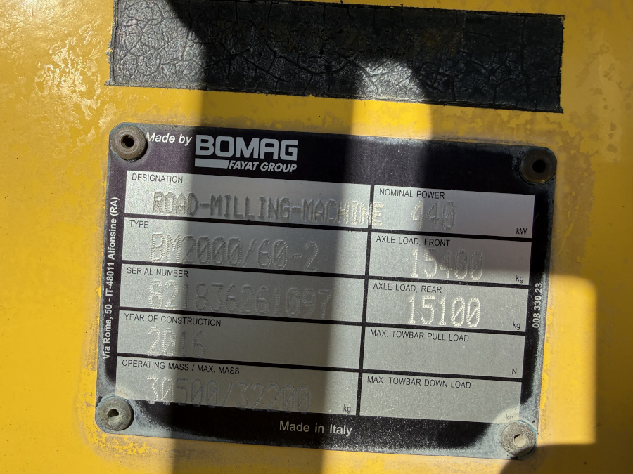Usato 2016 Bomag BM 2000/60-2