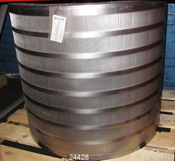 Used Fiberprep SPM800 Pressure Screen Basket, Spm 800, .010 Slots, Mfg By J & L Fiber Services #24428