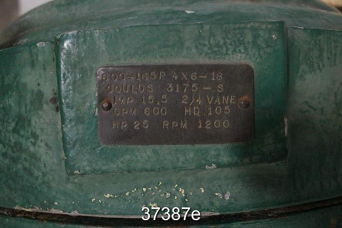 Used Goulds 3175 s 4x6x18 Pump #37387