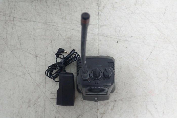 Used Vertex Standard VX-354-G7-5 UHF Two-Way Radio w/ Charger CD-34 & AC Adapter 788026126651