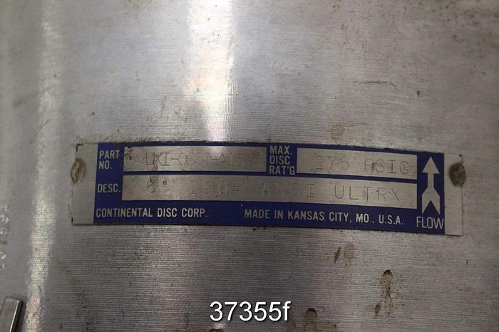 Unused Continental Disc 6" Ultrx Rupture Discs and Holders #37355