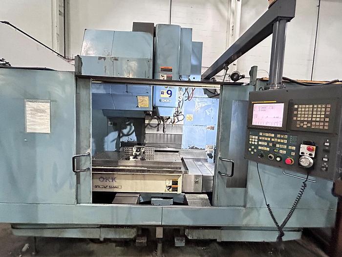 Used 41.3"X, 22.04"Y, 22.04"Z, OKK, MCV-560, CNC VERTICAL MACHINING CENTER