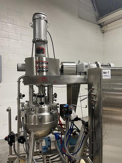 Used 20 LITER LEE TRI-MIX TURBO SHEAR KETTLE - S/S - VACUUM - JACKETED