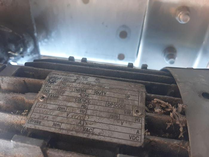 Used Conveyor, Belt, 7.5" x 15', S/st, 90 Degree Turn #C744315