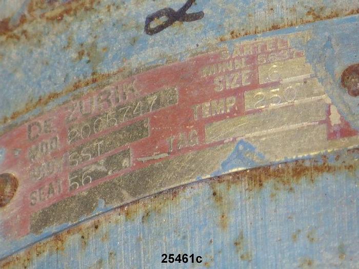 Used Dezurik 2005747 3 Way Valve, 6", Body Stainless Steel, Seat 56, Temperature 250 Degrees F #25461