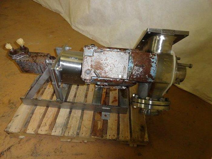 Used Waukesha/Cherry Burrell Positive Displacement Pump, Size 324, 6" in and out