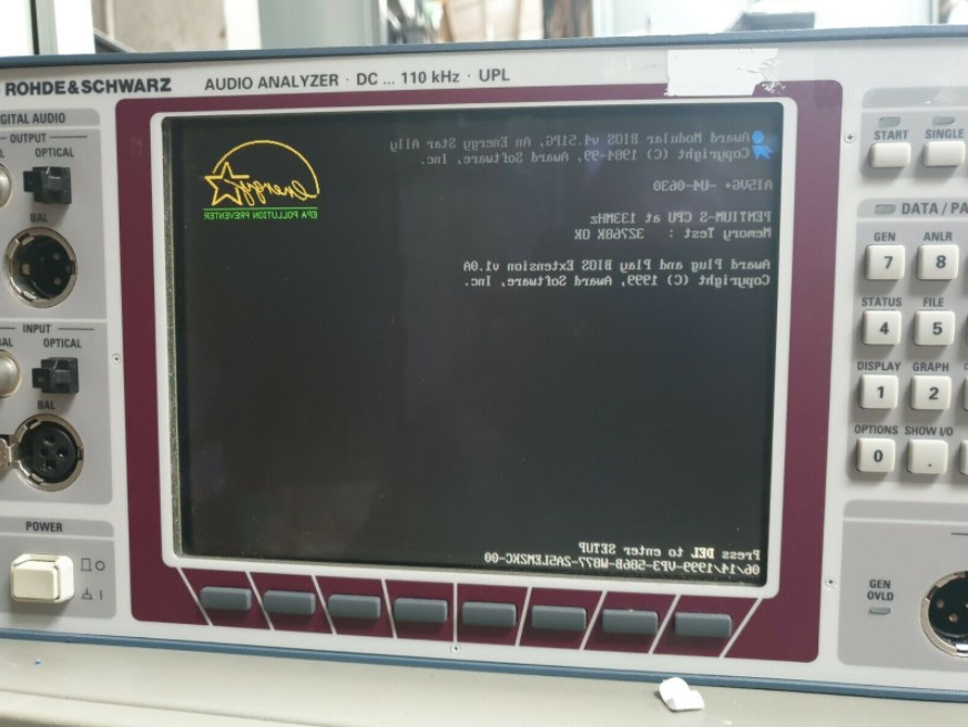 Used Rohde & Schwarz UPL 1078.2008K06 AUDIO ANALYZER W/ OPT UPL-B4 1078.3804.02 OPT N