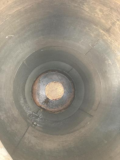 Used Used approximately 2,200 gallon stainless steel vertical tank