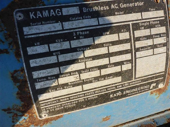 Used Kamag 50KW Skid Mounted Genset