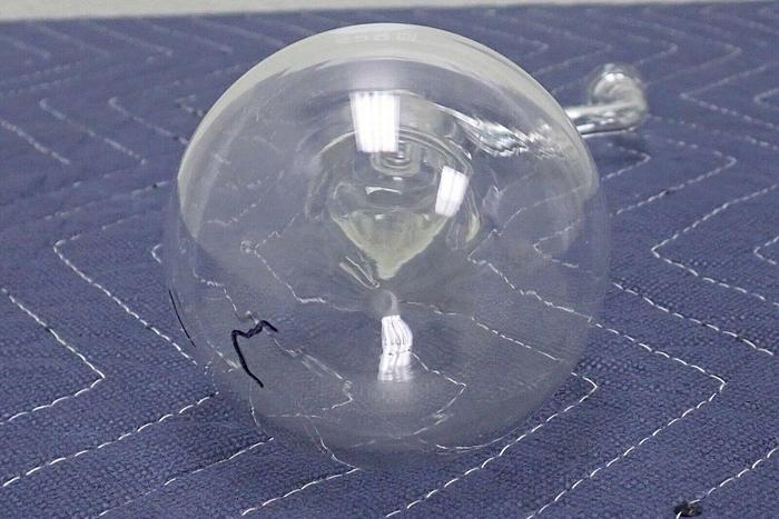 Used Kimax 250ml Glass Round Bottom Distillation Flask with Ace Claisen Adapter