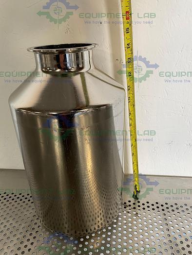 Used Eagle Stainless Stainless Steel 10 Liter Bottle w/ 4" Sanitary Fit