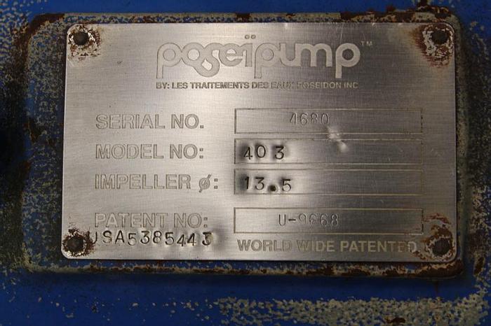 Used Poseidon 403 Posei Pump, Stainless Steel Casing #43803
