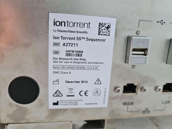 Used Thermo Scientific Life Technologies Ion S5