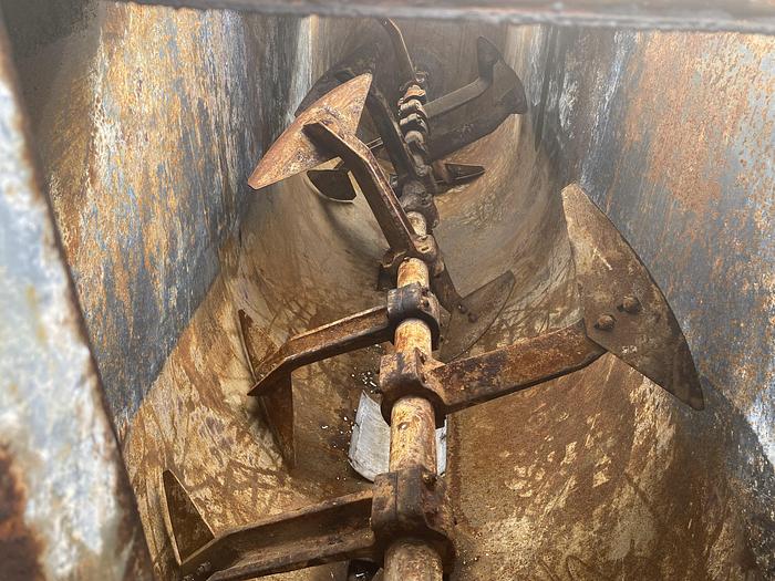 Used Used Marion Mixer approximately 100 cubic feet carbon steel Paddle Mixer