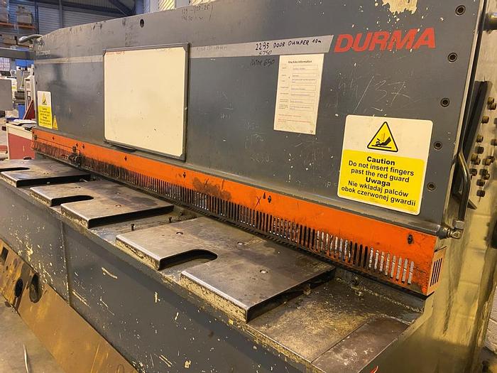 Used 2007 Durma SB3010NT Guillotine Shears