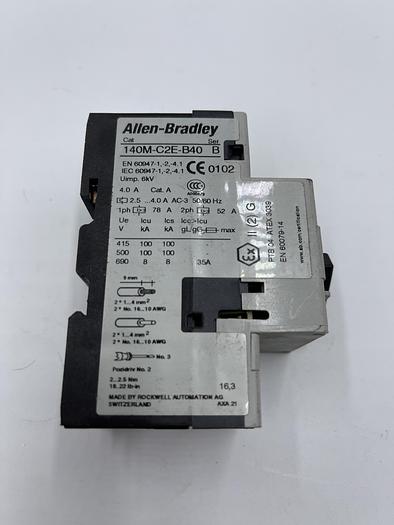Used Allen-Bradley 140M-C2E-B63 Ser B