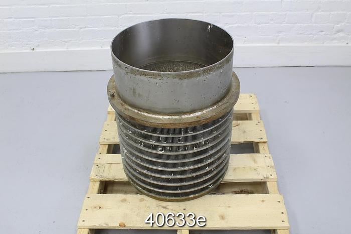 Used Bird 200 Pressure Screen, Stainless Steel #40633