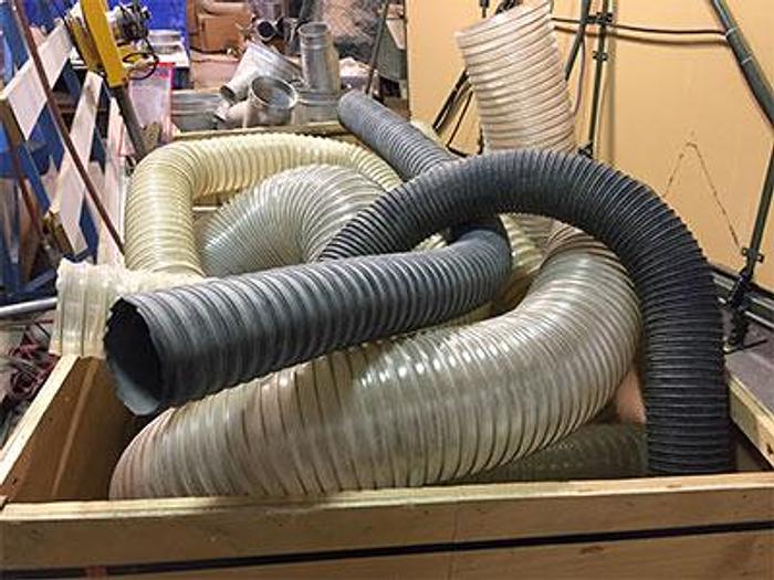 12" Dia. Clamp Together US Duct Rolled Lip 5' Pipe, RP12.G22, 5ft Long Straight, 22Ga Galvanized Steel Duct