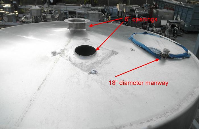 Used Tank, 1,550 Gallon, S/st, 78" X 86", #S738679