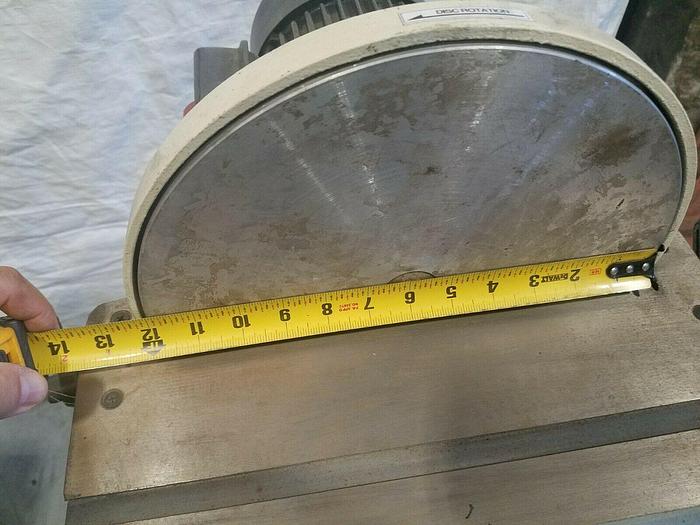 Used 12" Industrial Disc Sander 1 HP 110V Wood or Metal Sanding