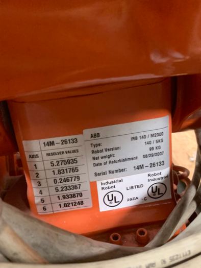 Used ABB IRB 140 6 AXIS CNC ROBOT WITH S4C CONTROLLER