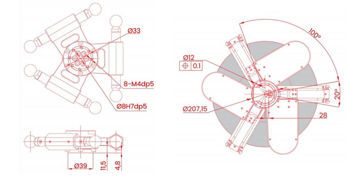 Delta Robot (Spider-Arm) for Case Packing 800
