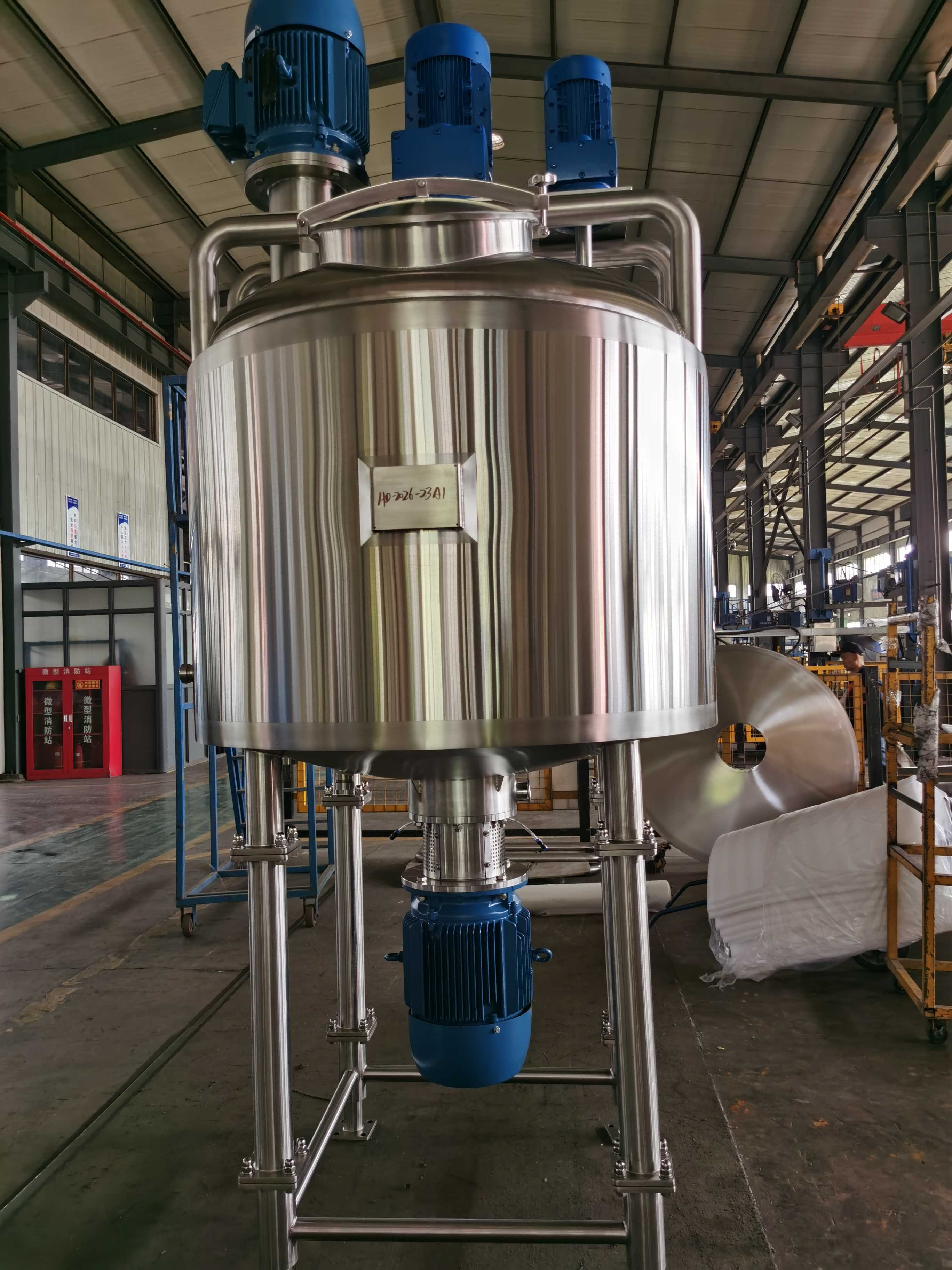 350 Gallon Jacketed High Shear smoohtie Liquefier –Scraper blade, high shear disperser & Emulsifying