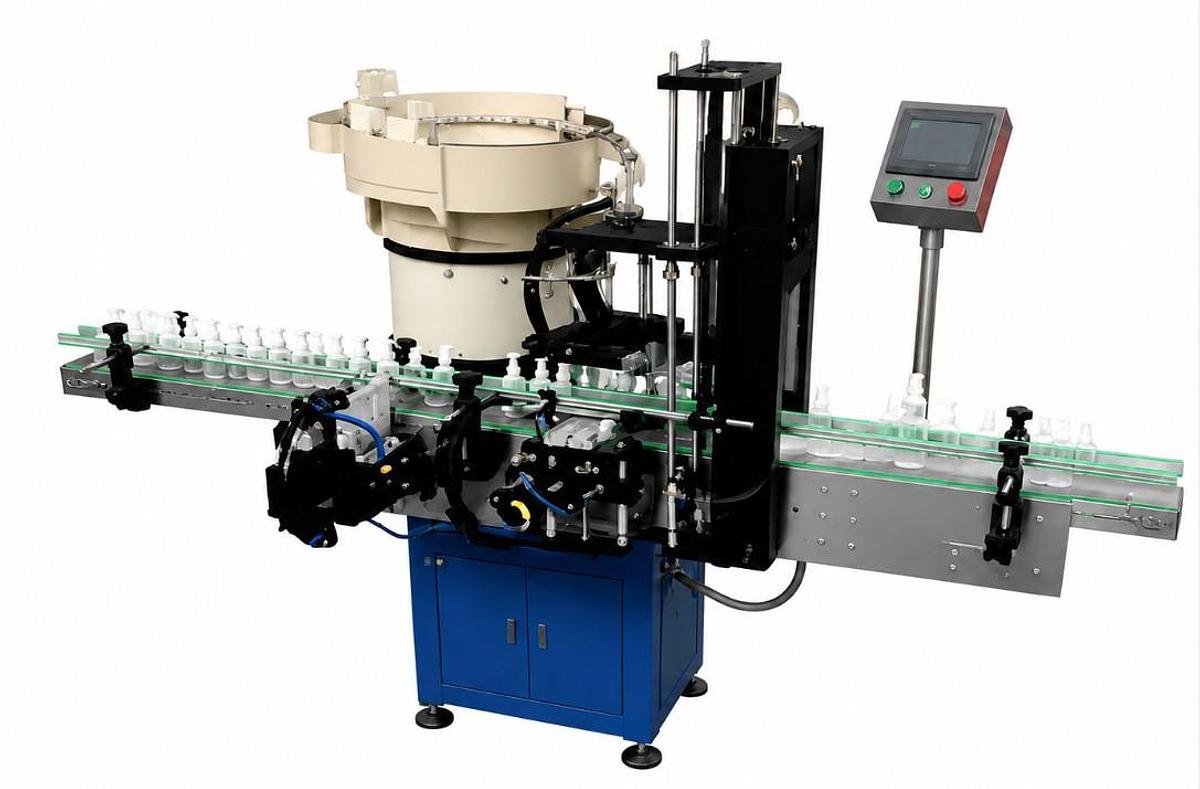 Dip-Tube Pump Cap Placement Machine