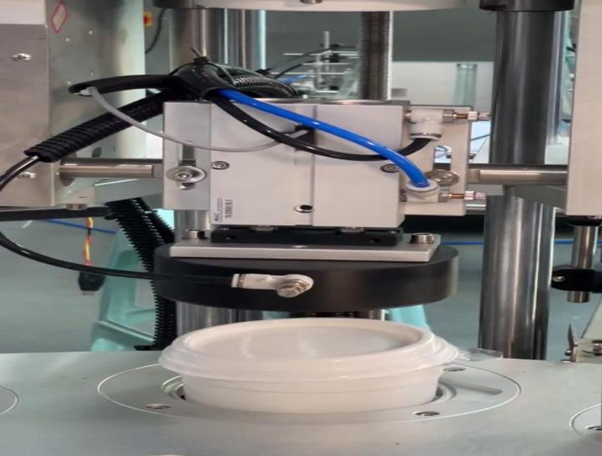 Automatic Rotary Dual-Cup Filling and Sealing Machine