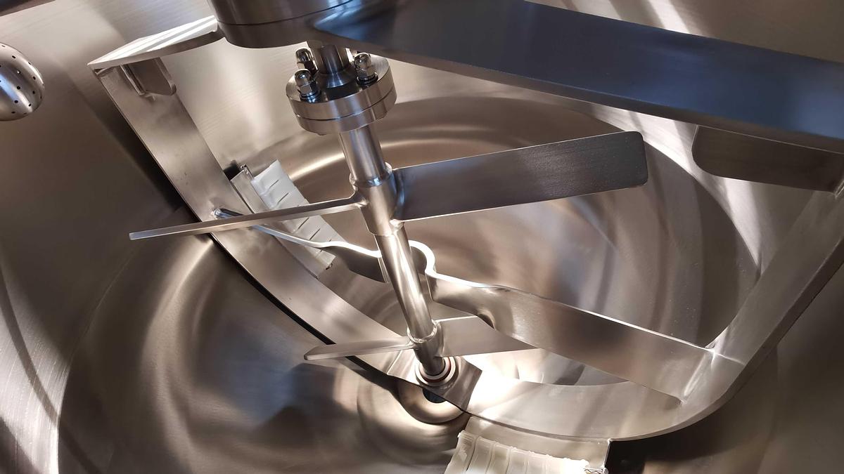 New 100 USG Steam Jacketed Dual Mixing Kettle in stock in Ontario, CA, USA