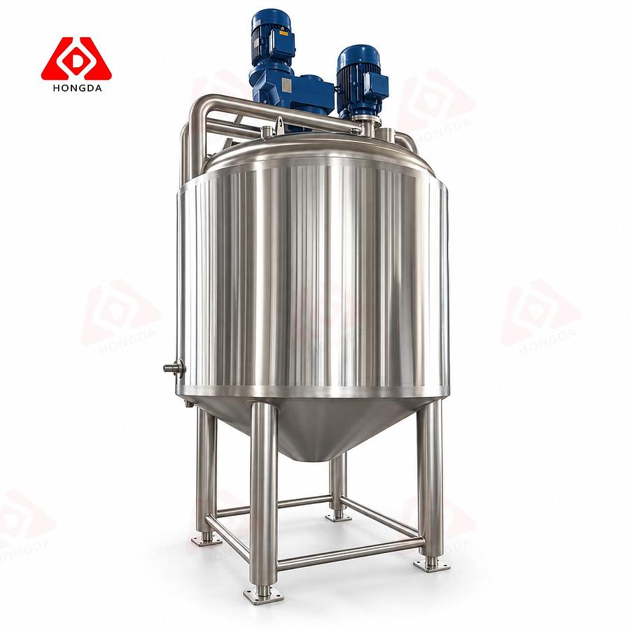 New customized 1000 gallon steam jacketed double mixing tank