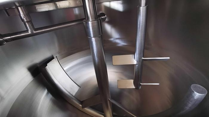 250 gallon Twin action agitated kettle