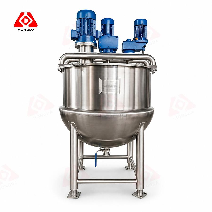200 gallon triple agitation mixing kettle