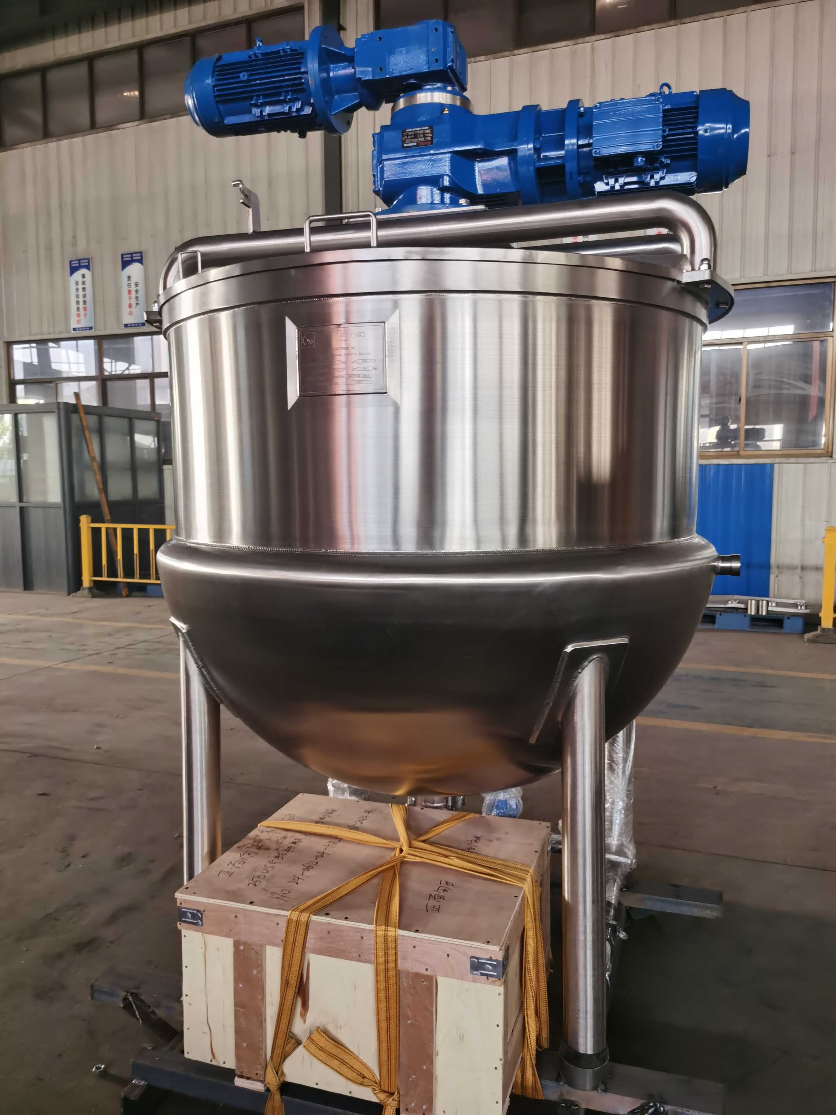 New 250 USG Steam Jacketed Dual (Coaxial) Mixing Kettle in stock in Ontario, CA, USA