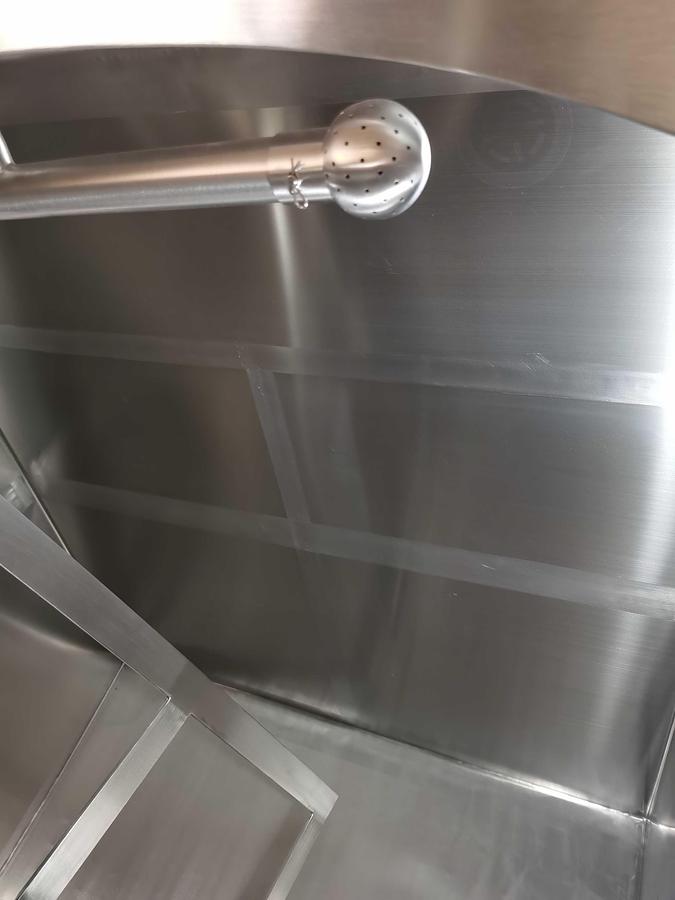 1500 USG Rectangular mixing tank for Ice Cream