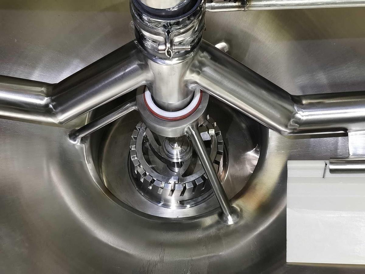 350 Gallon Jacketed High Shear smoohtie Liquefier –Scraper blade, high shear disperser & Emulsifying