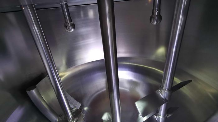 200 gallon triple agitation mixing kettle