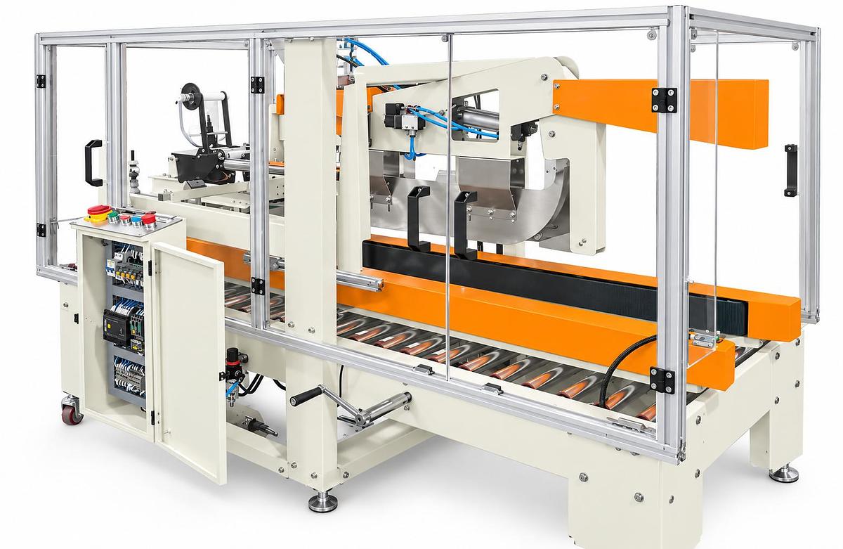 Dual-Column Automatic Flap Folding Case Sealer 805