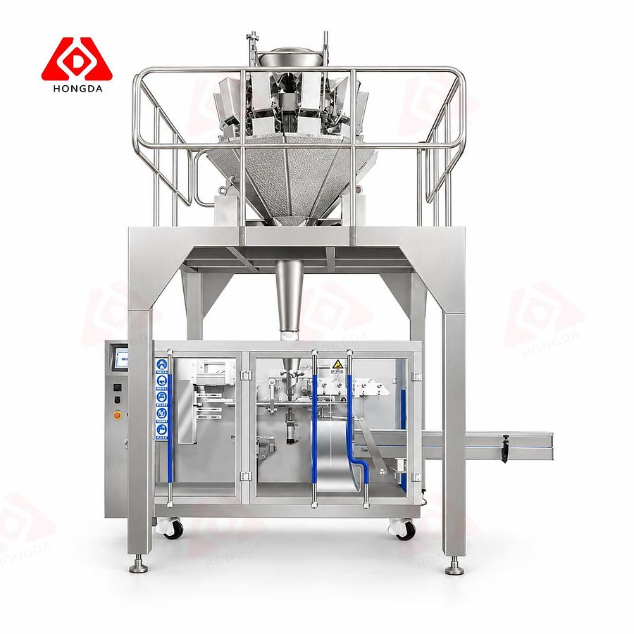 Horizontal Pre-made Pouch Packaging Machine 240 with 14 Heads Combination Weigher