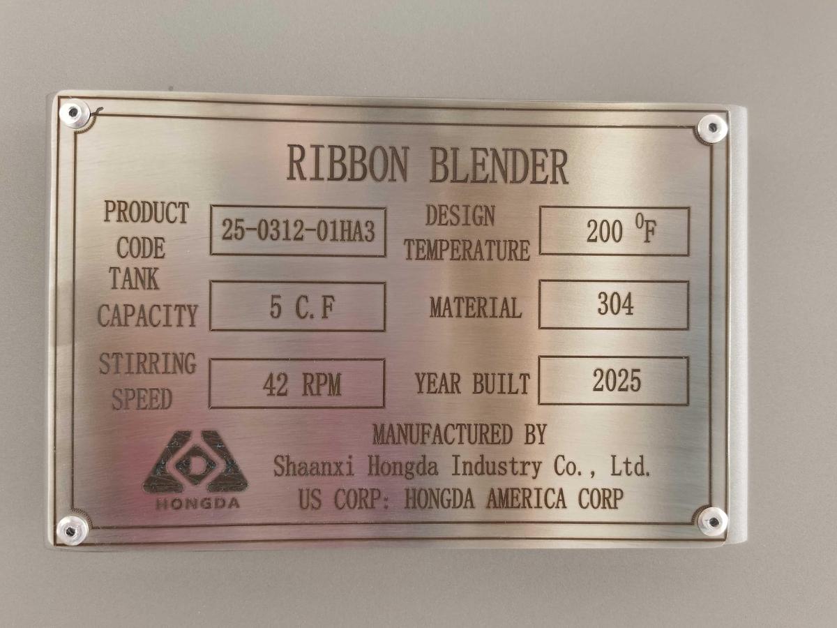 New 5 Cu. Ft. Paddle blender