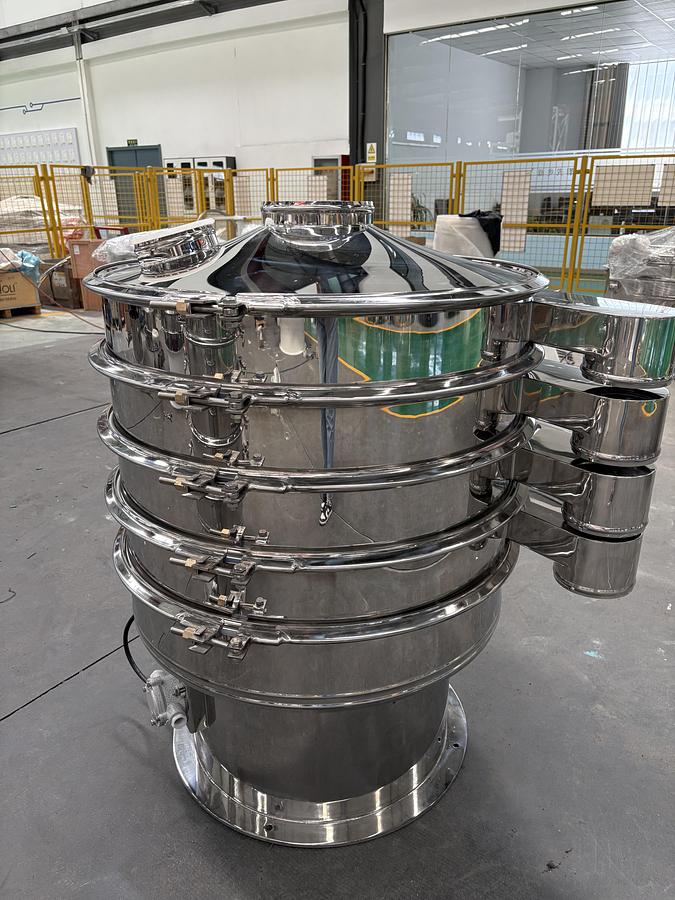 New Stainless Steel #304 Vibratory Sifter – 800mm (31-1/2'') Diameter, 3-Deck Circular Screener/Separator