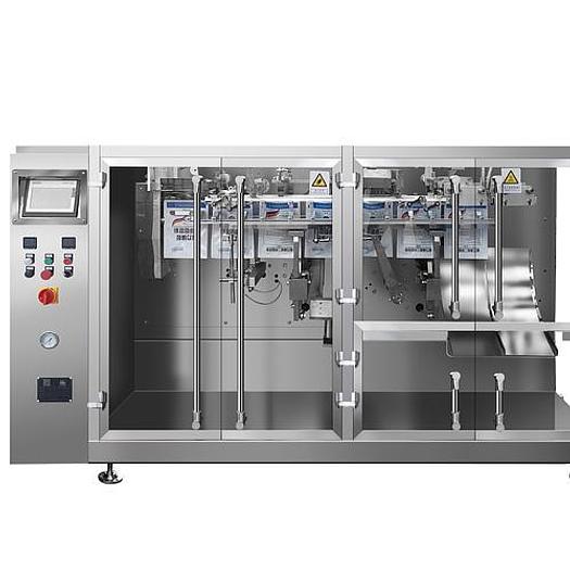 210NG Horizontal Pre-made Bag packaging Machine with Mobile Powder Filling Machine