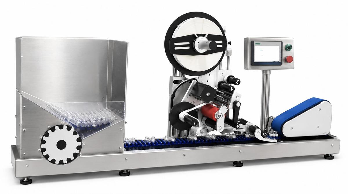 Horizontal Round Bottle Labeling Machine