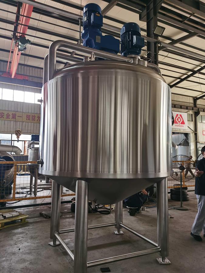 New customized 1000 gallon steam jacketed double mixing tank