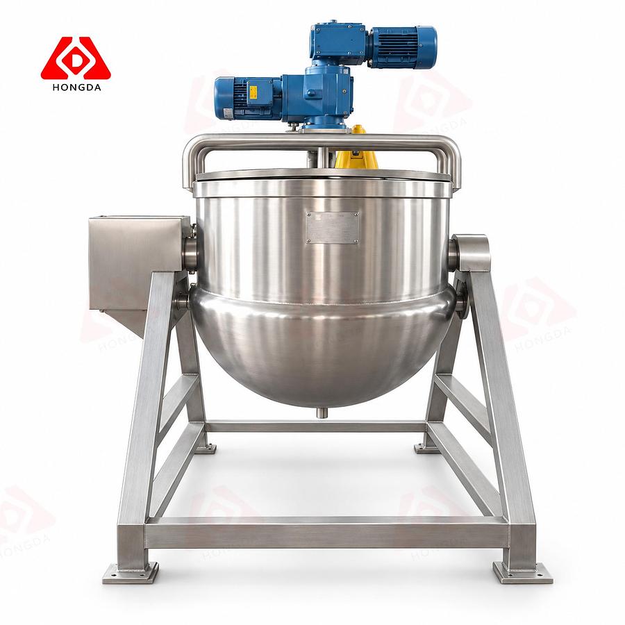 200 Gallon electric heating hot oil Tilting Kettle