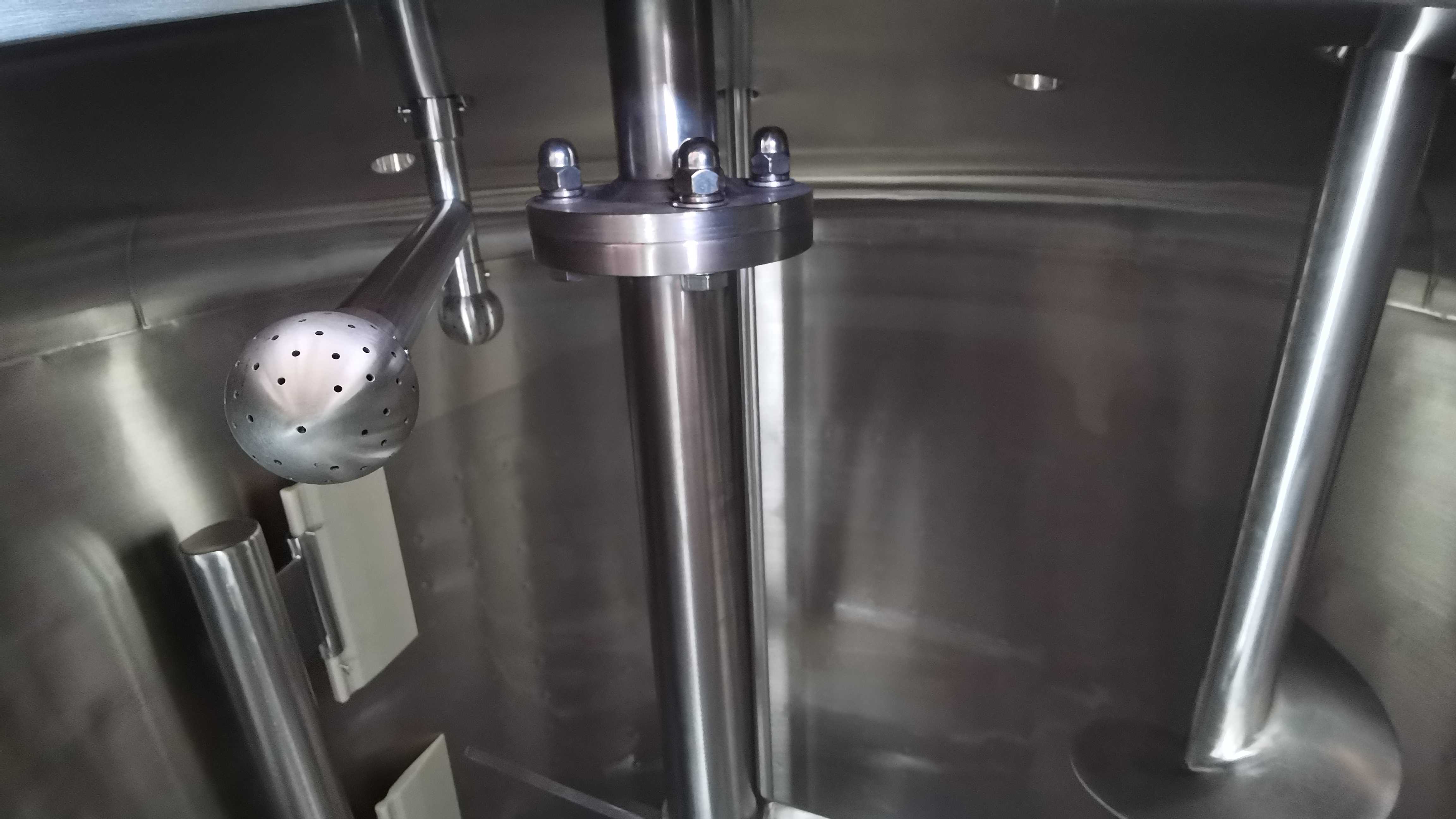 550 Gallon Jacketed Buffer Tank-Scraper Blade & Vertical Auger Agitator